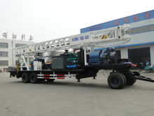 600m Drilling depth D500mm Drilling diameter BZCT600 trailer mounted water well drilling rig