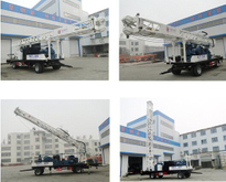diesel type BZT300SZ BZCT300SZ BZT300 BZCT300 300m depth D500mm diameter trailer-mounted water well drilling rig
